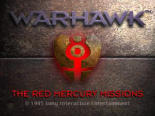Warhawk title screen for Playstation